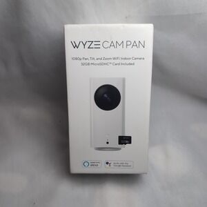 NIB Wyze Cam Pan WYZECP1 Night Vision Indoor Wi-Fi Camera. 1080p Pan Tilt Zoom